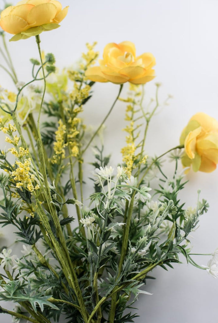 Yellow Ranunculus bush with greenery - Greenery Market63101YW