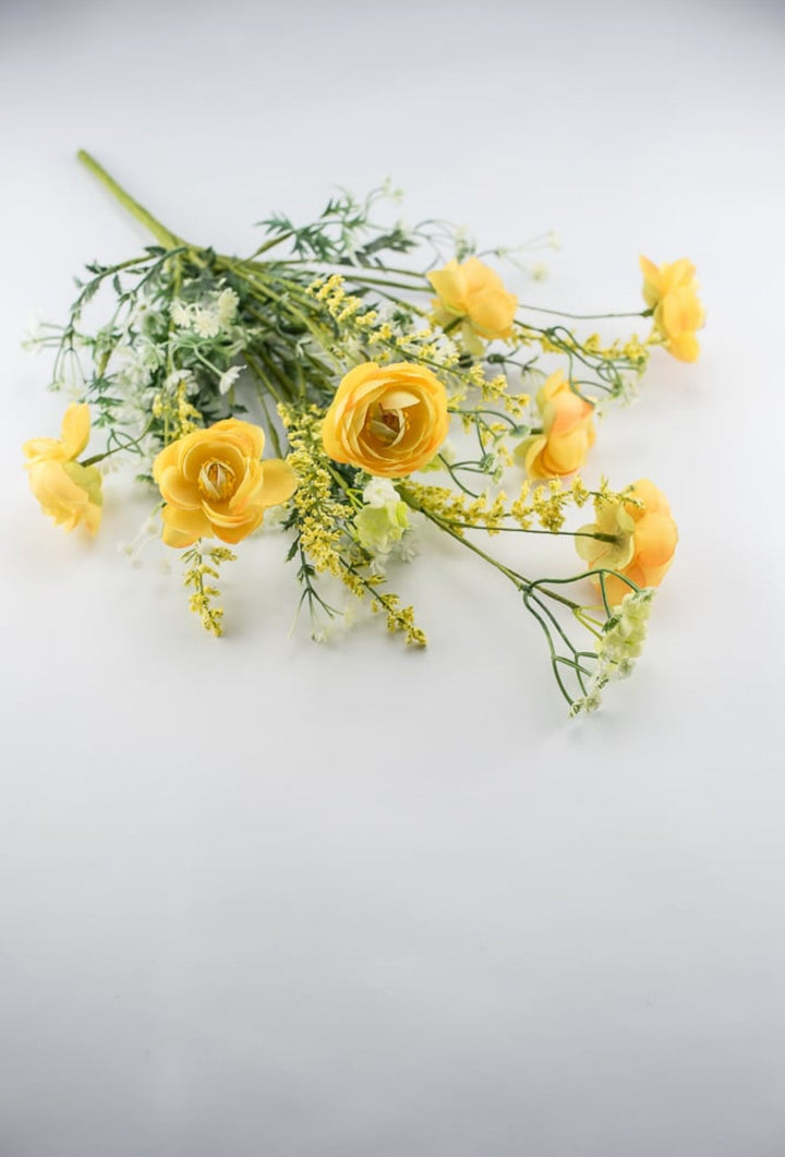 Yellow Ranunculus bush with greenery - Greenery Market63101YW