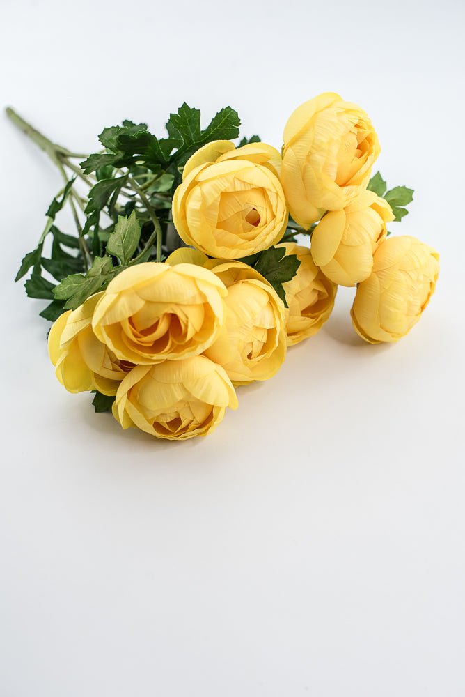 Yellow Ranunculus Bush - Greenery Marketartificial flowers28314