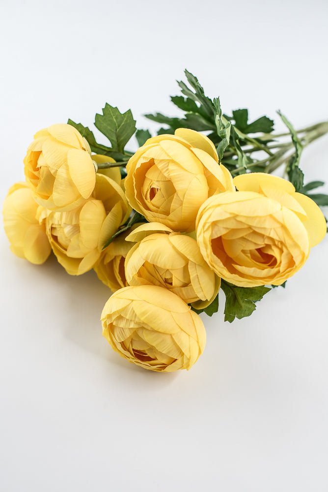 Yellow Ranunculus Bush - Greenery Marketartificial flowers28314