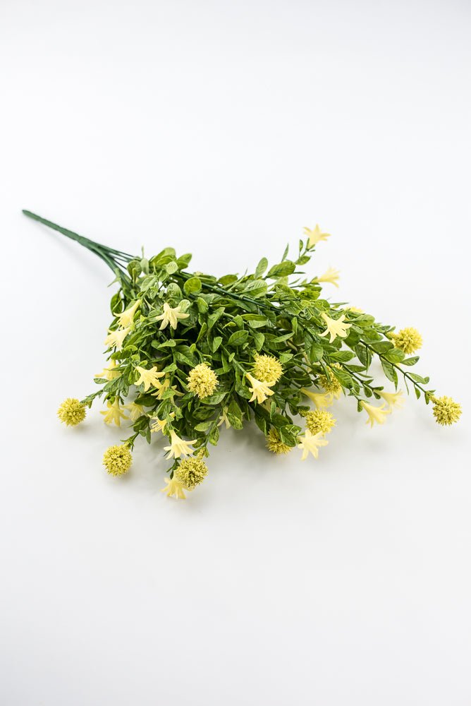 Yellow Thistle Filler Flower Bush - Greenery Market84999 - YEL