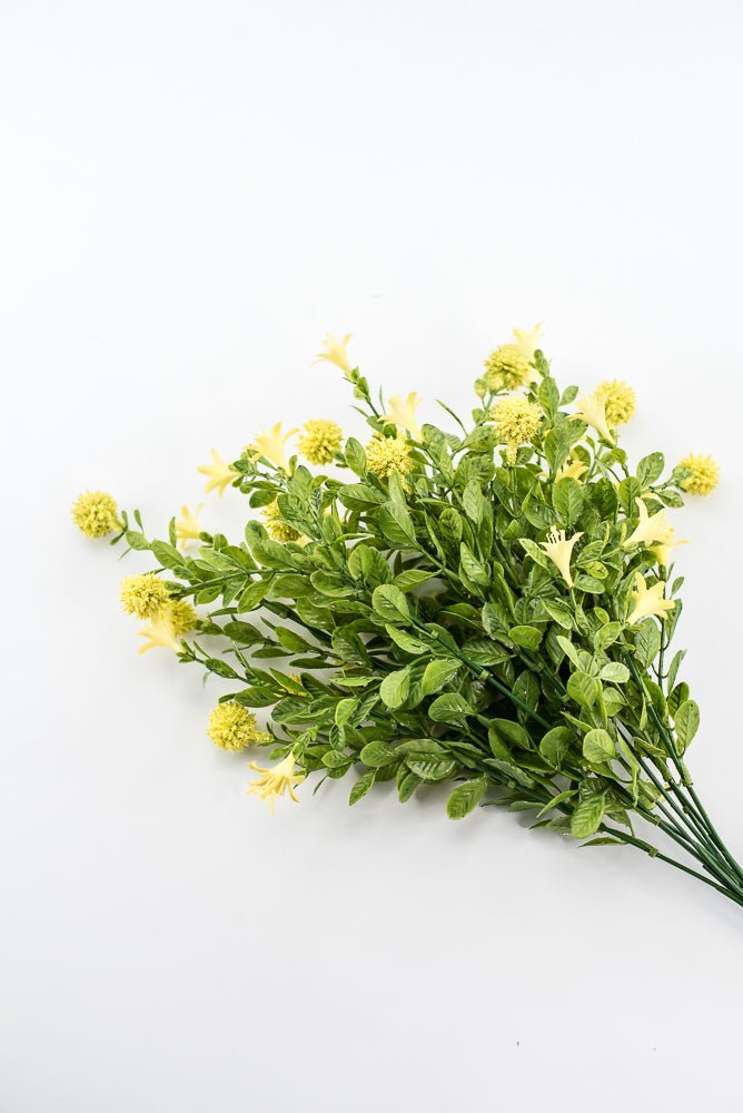 Yellow Thistle Filler Flower Bush - Greenery Market84999 - YEL