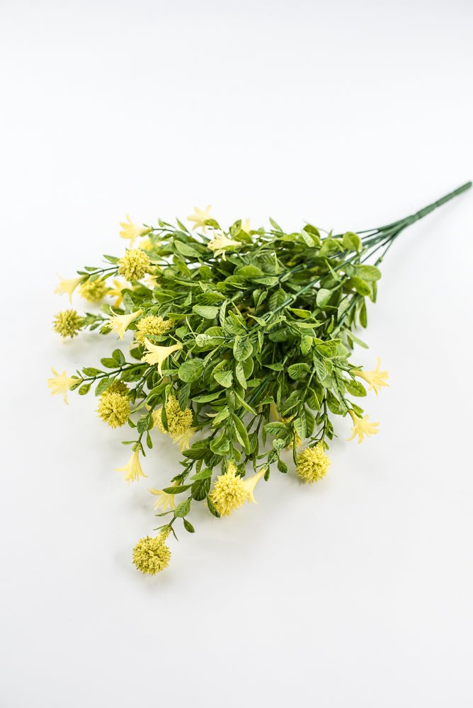 Yellow Thistle Filler Flower Bush - Greenery Market84999 - YEL