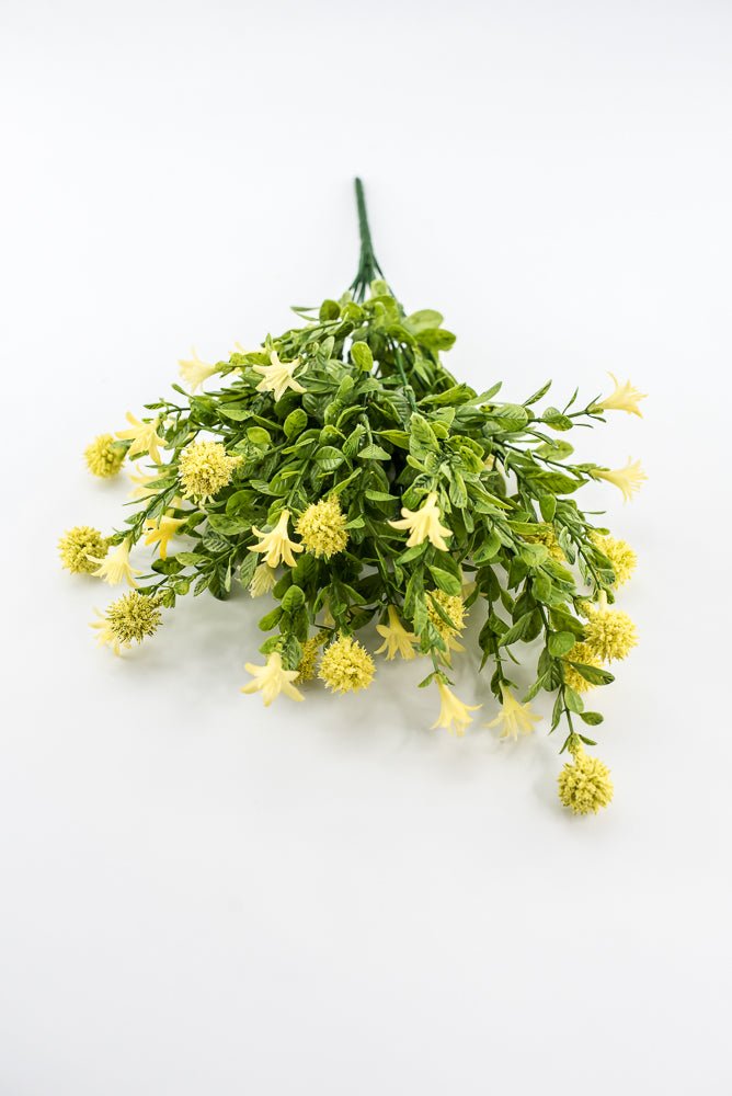 Yellow Thistle Filler Flower Bush - Greenery Market84999 - YEL
