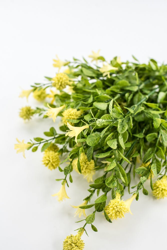 Yellow Thistle Filler Flower Bush - Greenery Market84999 - YEL