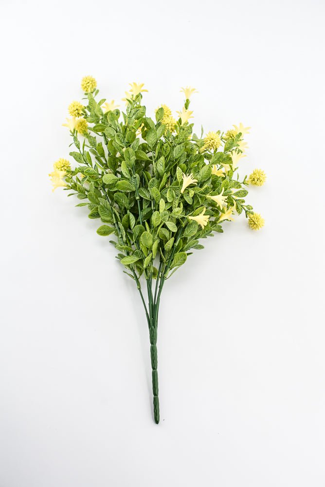 Yellow Thistle Filler Flower Bush - Greenery Market84999 - YEL