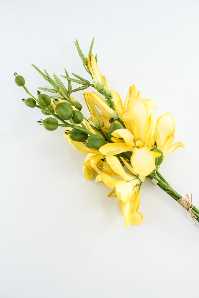 Yellow, tuberose artificial flower bundle - Greenery MarketArtificial Flora2285211YL