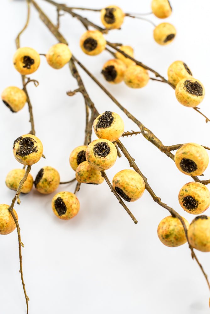 Yellow Weather Resistant Berry Spray - Greenery Market210581