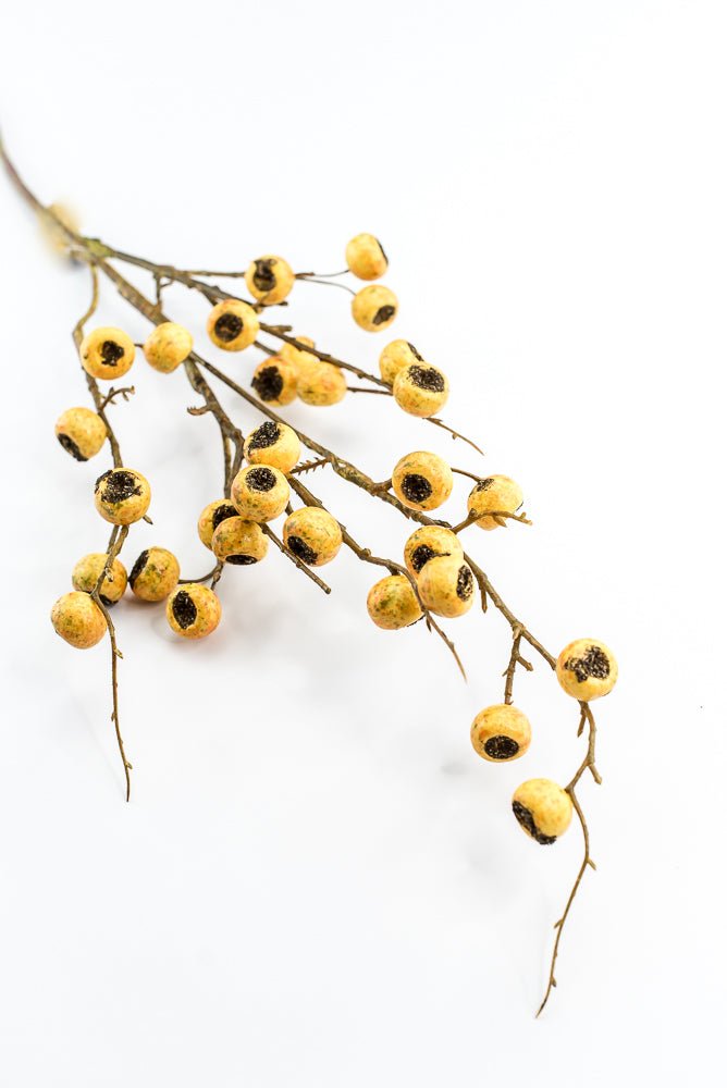 Yellow Weather Resistant Berry Spray - Greenery Market210581