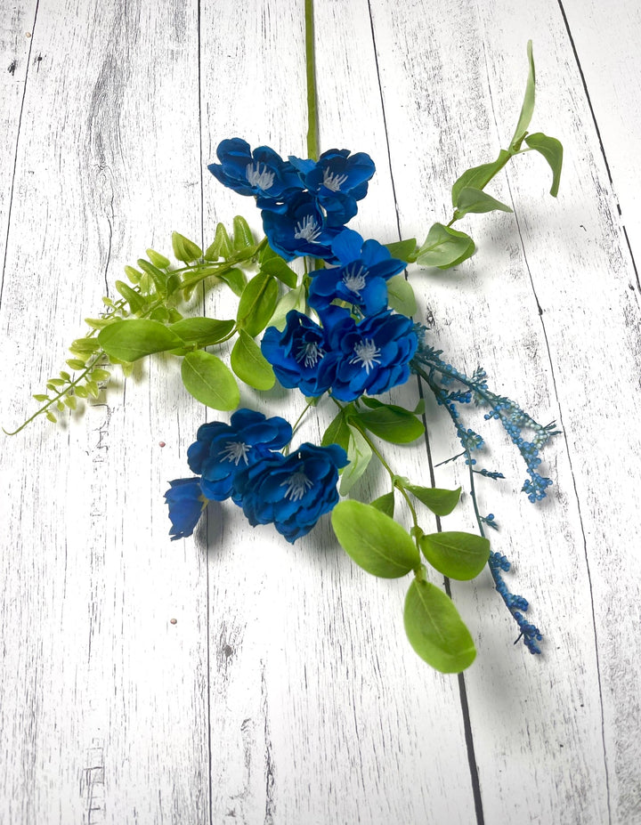 Artificial blossom pick blue - Greenery MarketArtificial FloraGM4222BL