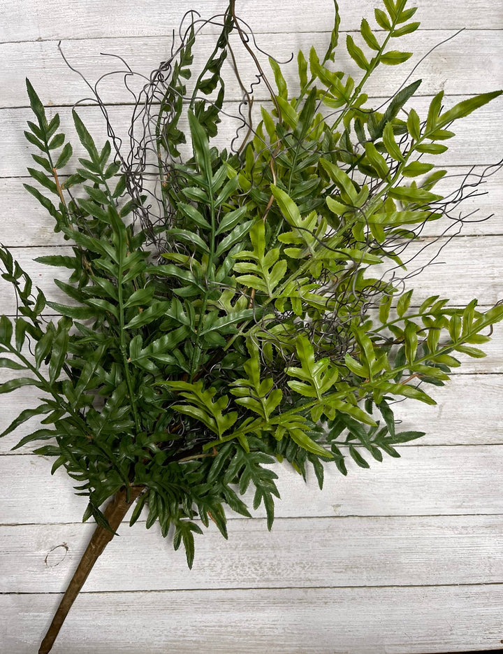 Artificial fern bush and twigs - Greenery Marketgreenery25997