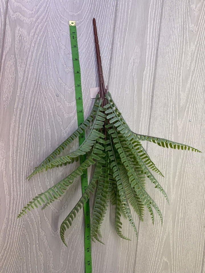 Artificial narrow fern Bush, gray green x 2 bushes - Greenery Market As seen on SCW lives