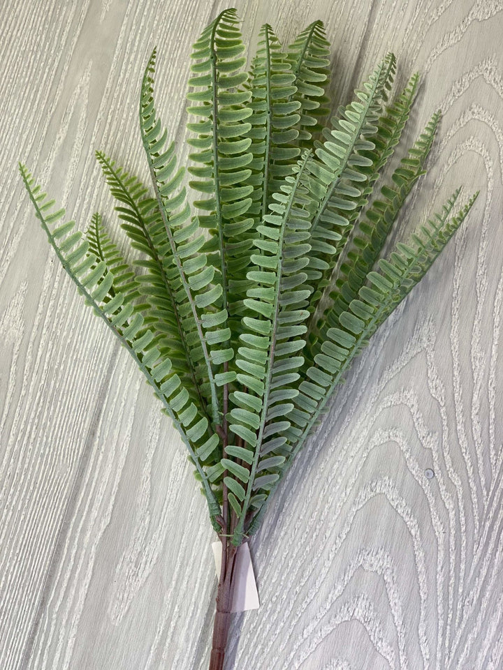 Artificial narrow fern Bush, gray green x 2 bushes - Greenery Market As seen on SCW lives