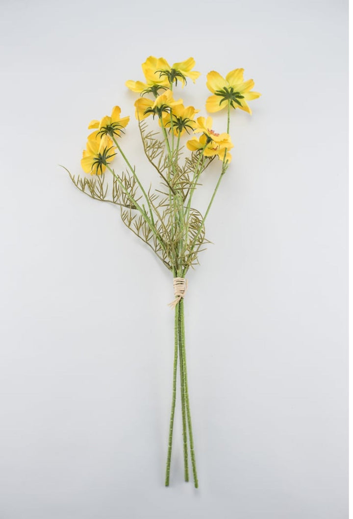 Artificial, Yellow cosmos bundle - Greenery Marketartificial flowers26747