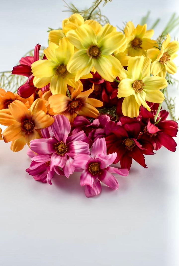 Artificial, Yellow cosmos bundle - Greenery Marketartificial flowers26747