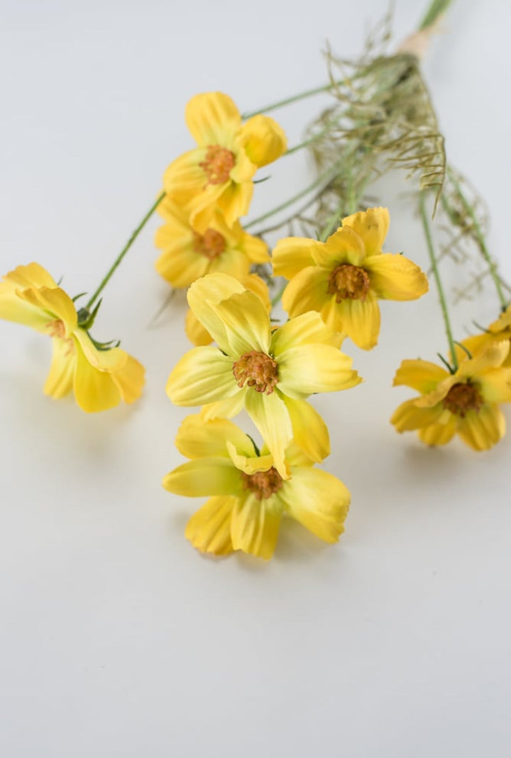 Artificial, Yellow cosmos bundle - Greenery Marketartificial flowers26747