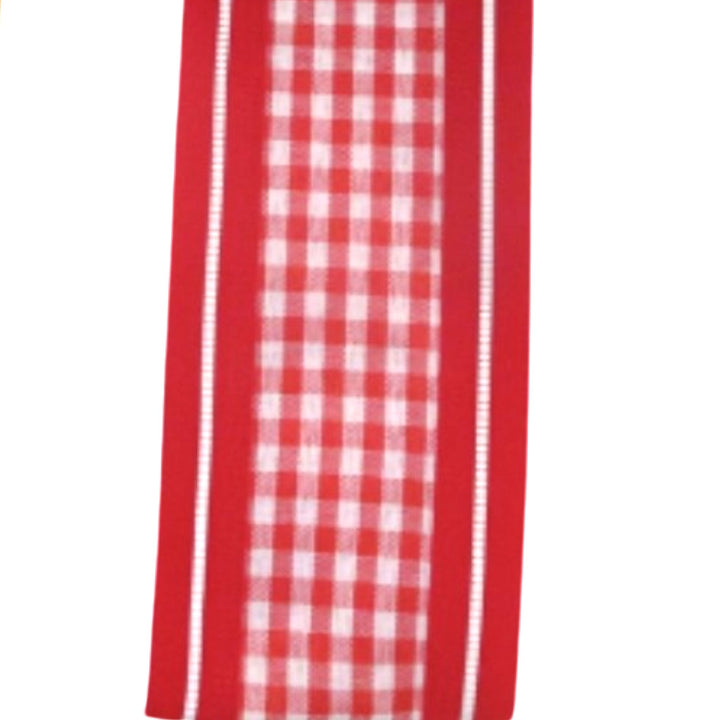 Choose red, green, or orange gingham wired ribbon 2.5” - Greenery MarketRibbons & Trim
