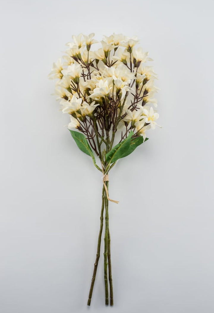 Cluster flower bundle x 3 sprays cream ivory - Greenery Market26842
