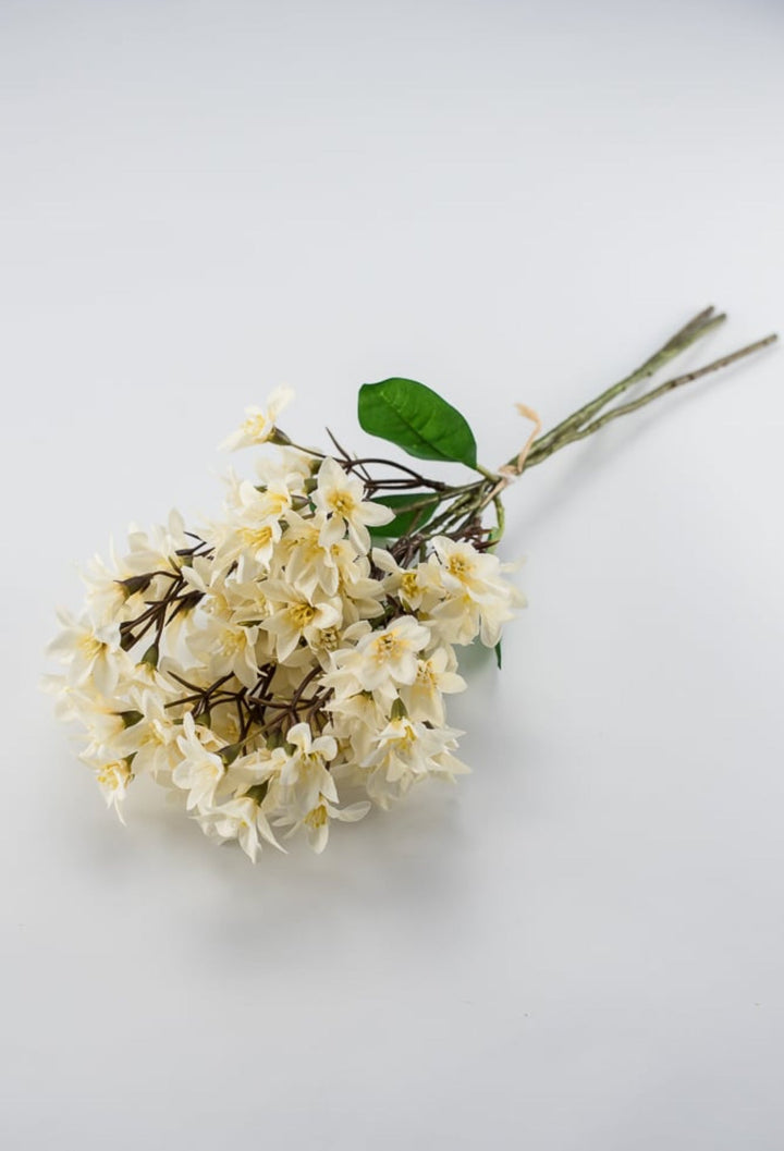 Cluster flower bundle x 3 sprays cream ivory - Greenery Market26842