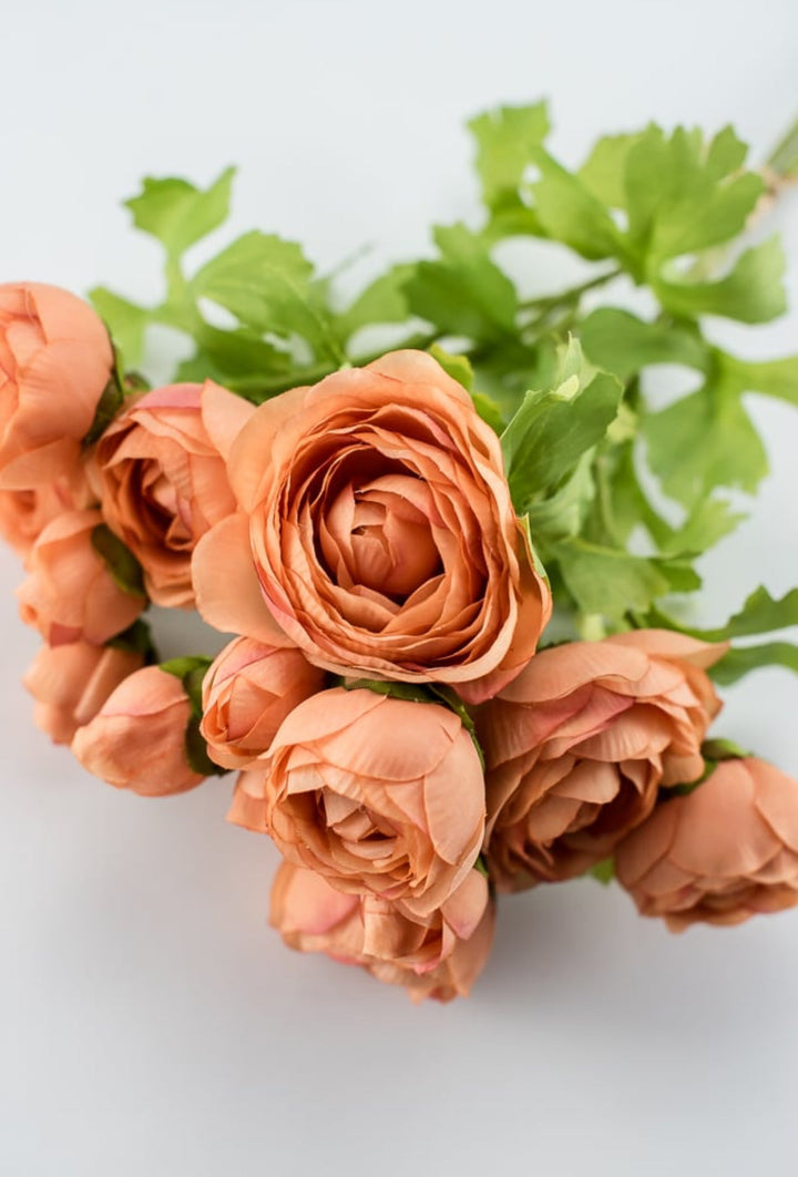 Creamy peach ranunculus bundle - Greenery Marketartificial flowers27039