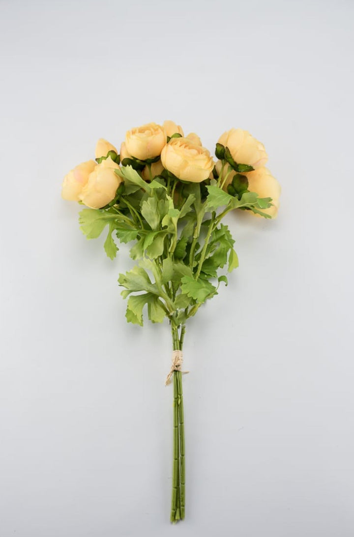 Creamy Yellow ranunculus bundle - Greenery Marketartificial flowers27038