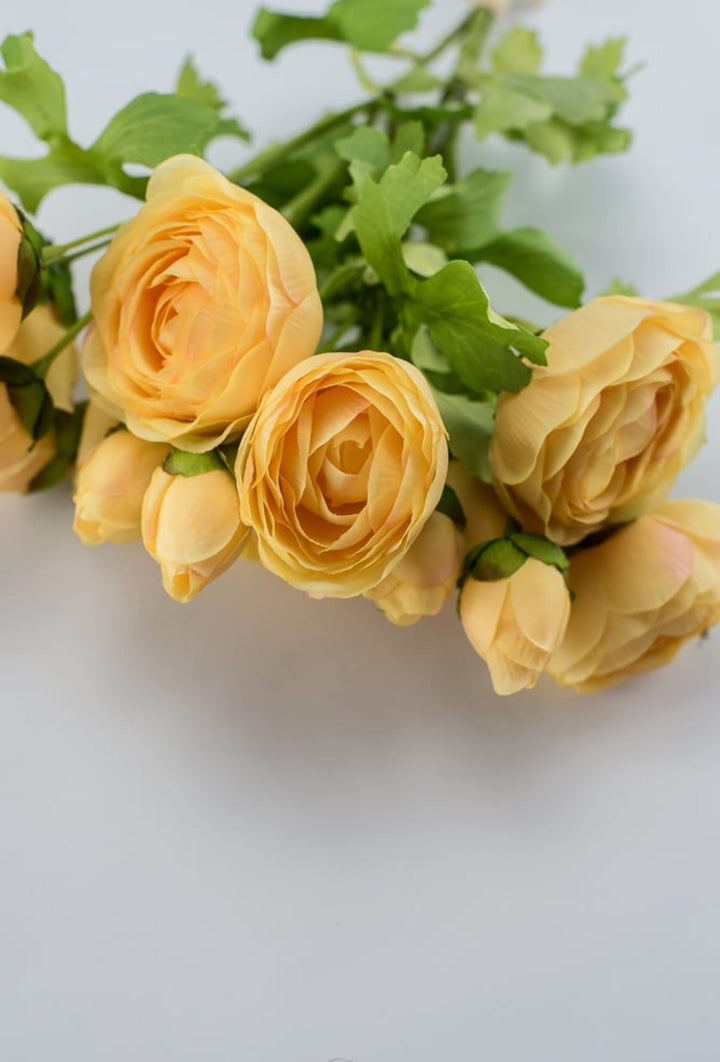 Creamy Yellow ranunculus bundle - Greenery Marketartificial flowers27038