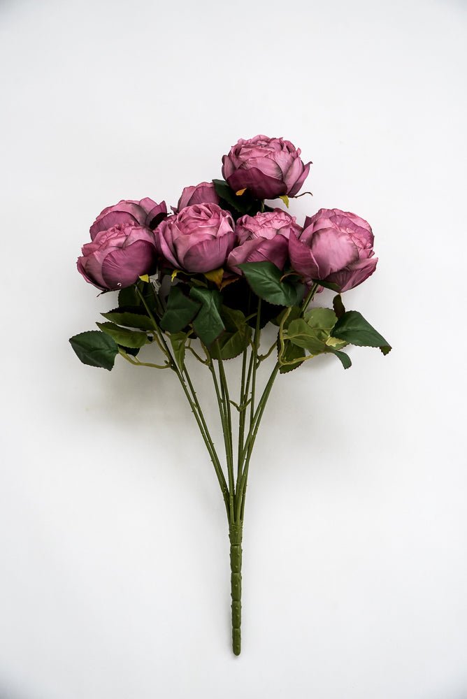 Dusty lavender cabbage rose bush - Greenery Marketartificial flowers26904