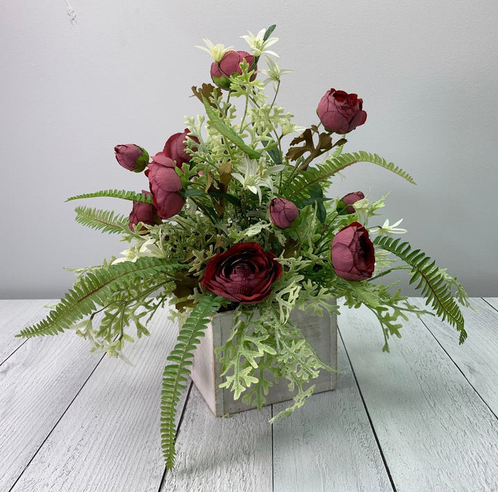Dusty Mauve ranunculus bundle - Greenery Marketartificial flowers