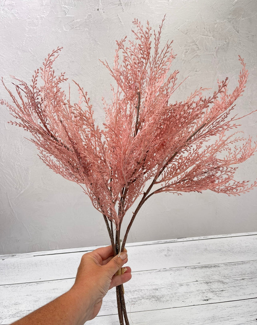 Faux dried fern grass bundle -dusty pink - Greenery MarketArtificial Flora26295
