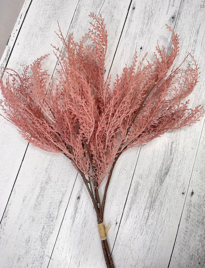Faux dried fern grass bundle -dusty pink - Greenery MarketArtificial Flora26295