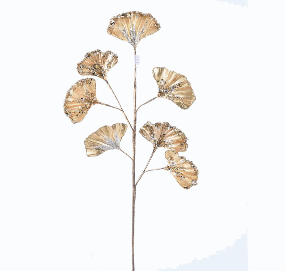 Gingko jewel spray - gold - Greenery Market201927