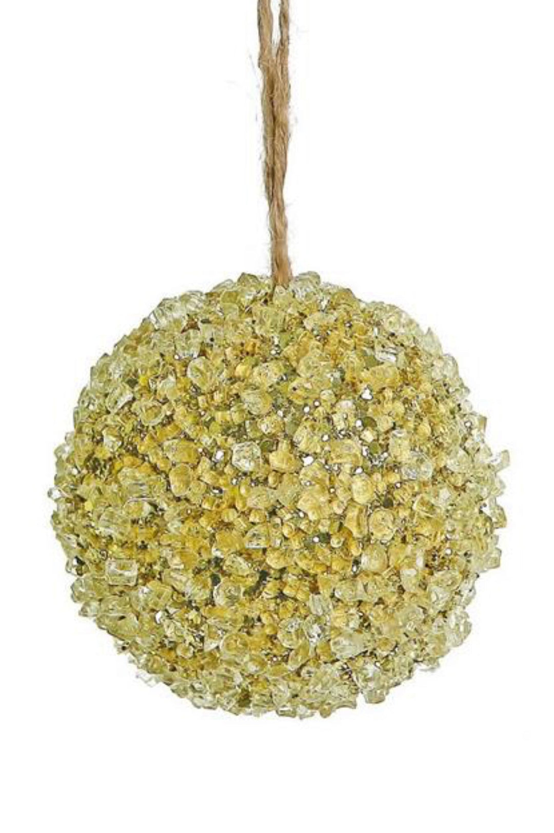Gold, iced, Christmas ornament 4” - Greenery MarketSeasonal & Holiday DecorationsXT1240/4-GO
