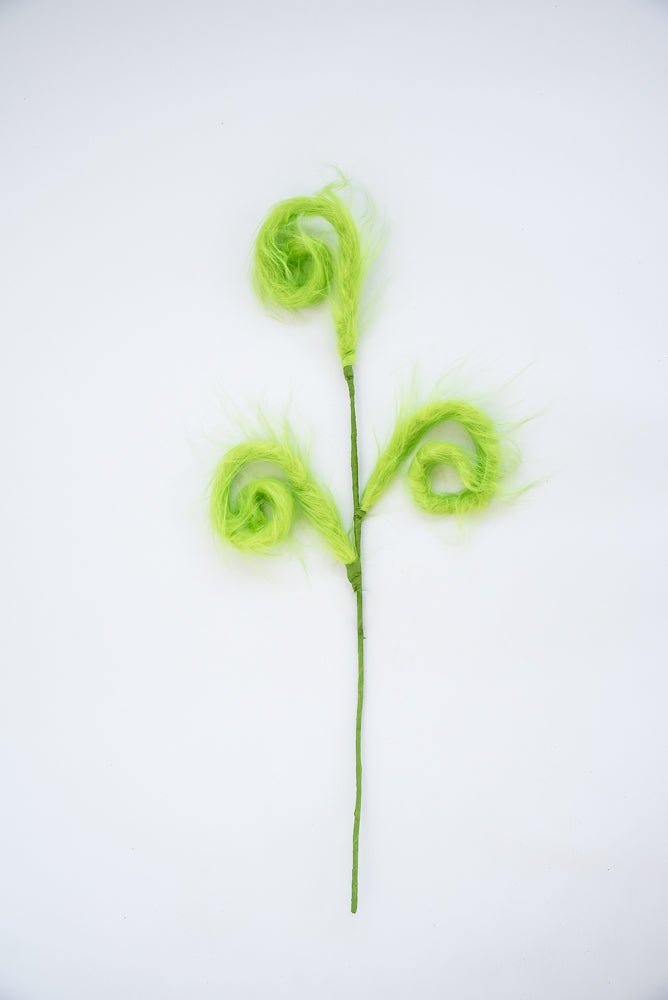 Green fluffy curly spray - Greenery MarketPicks85189GN