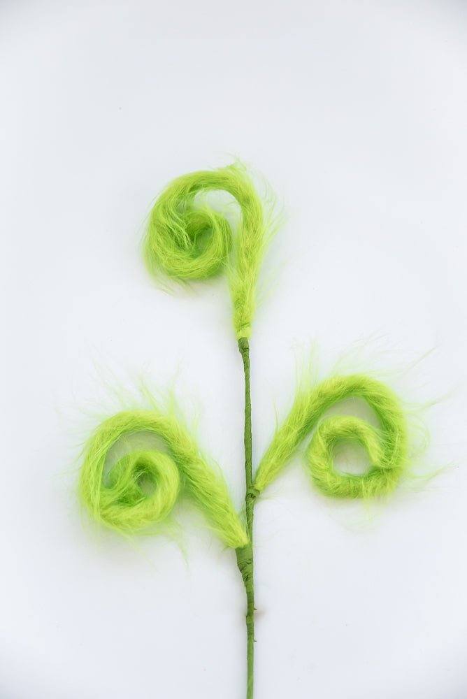 Green fluffy curly spray - Greenery MarketPicks85189GN