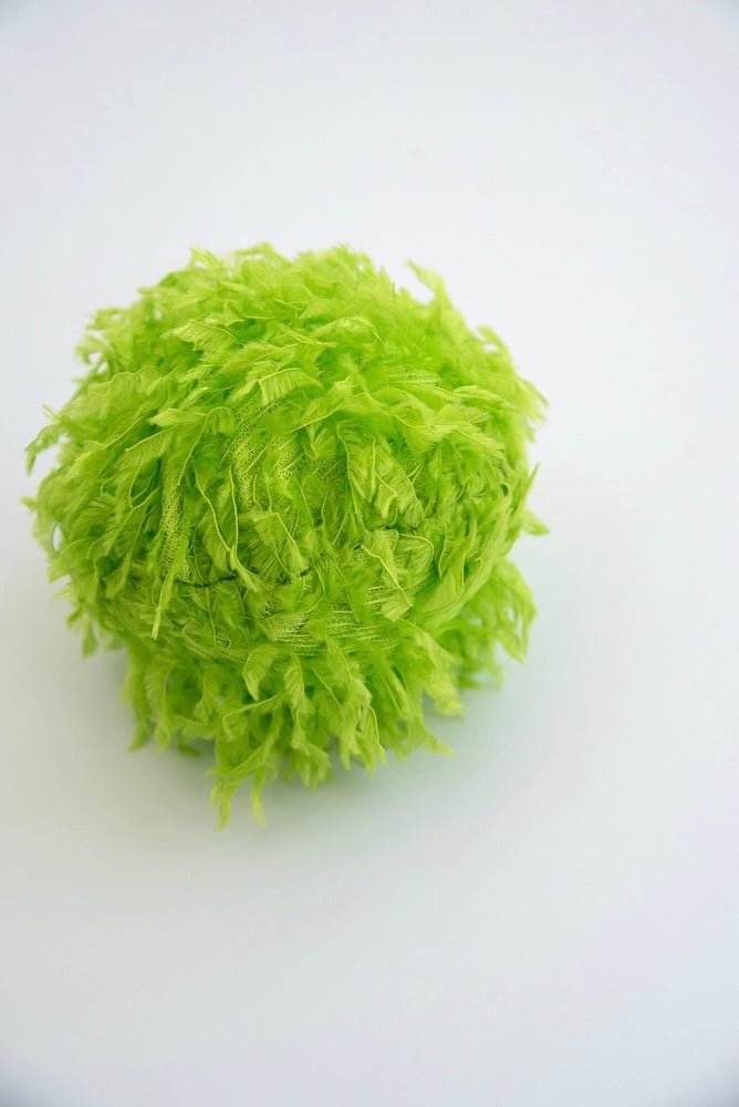 Green fuzzy ornaments 4.75” - Greenery MarketXJ5185