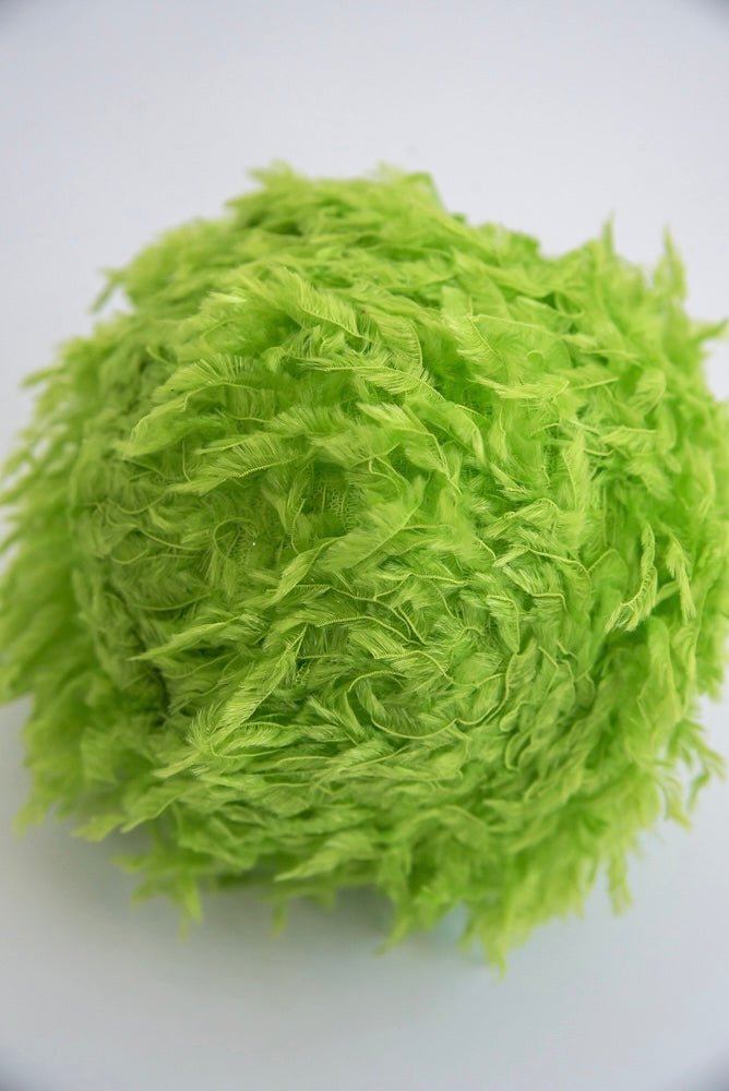 Green fuzzy ornaments 4.75” - Greenery MarketXJ5185