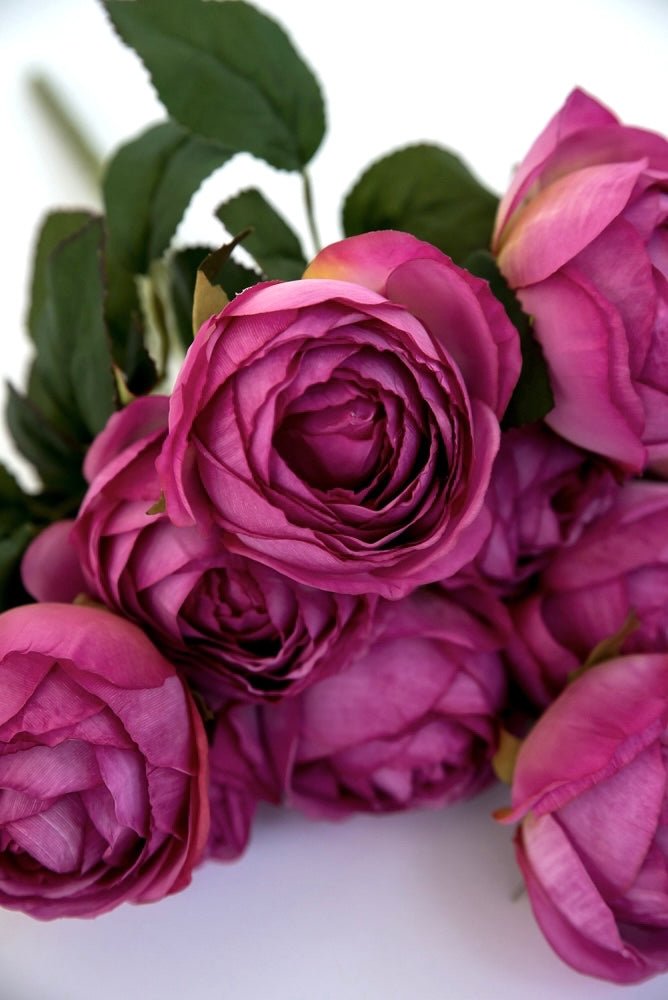 Magenta cabbage rose bush - Greenery Marketartificial flowers27182