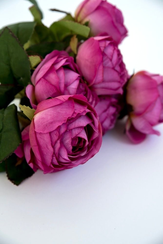 Magenta cabbage rose bush - Greenery Marketartificial flowers27182