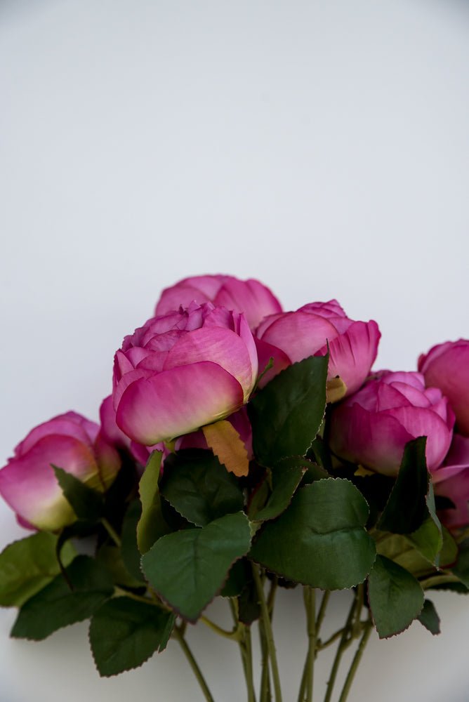 Magenta cabbage rose bush - Greenery Marketartificial flowers27182