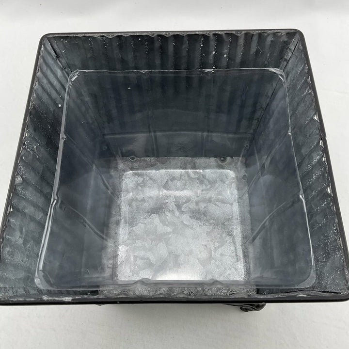 Metal container with legs for floral designs - large size - Greenery MarketVases170wb-L