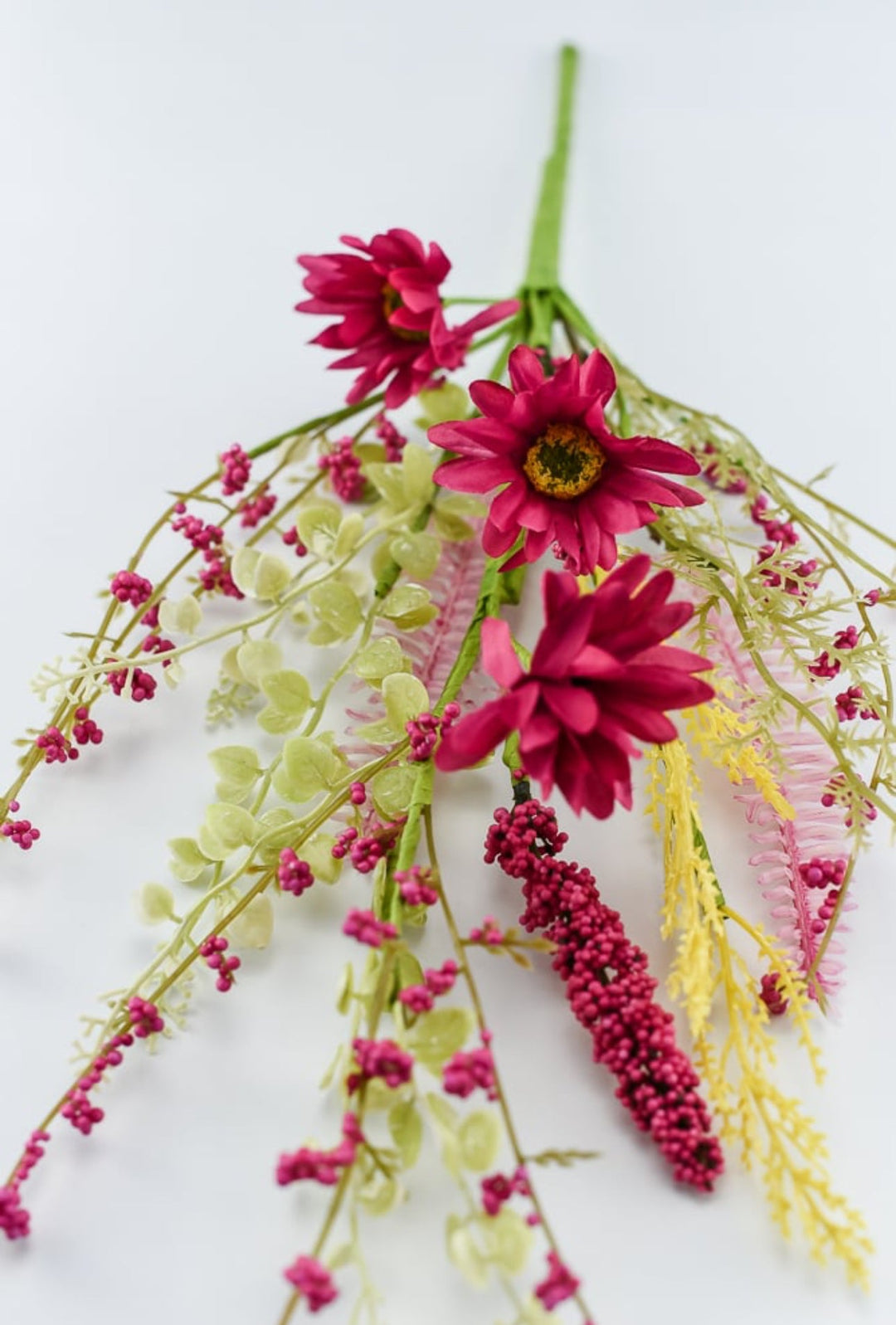 Mixed flower pick - bright pink - Greenery MarketArtificial Flora40001-BG