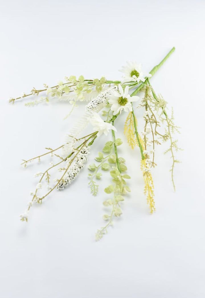 Mixed flower pick - cream - Greenery MarketArtificial Flora40001-CR