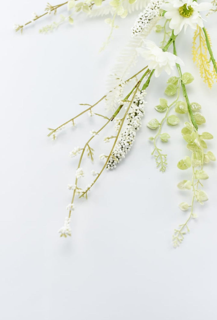 Mixed flower pick - cream - Greenery MarketArtificial Flora40001-CR