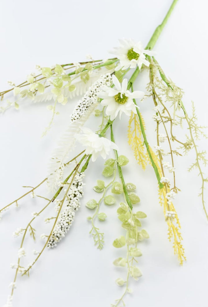 Mixed flower pick - cream - Greenery MarketArtificial Flora40001-CR