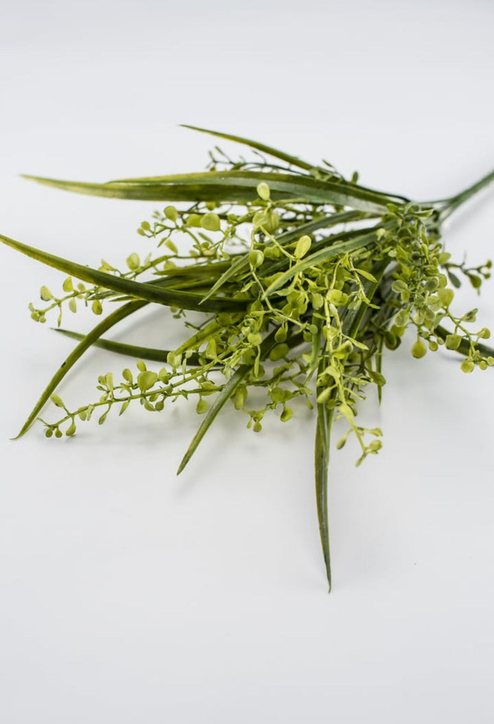 Mixed mini boxwood and grass bush - Greenery MarketArtificial Flora25784