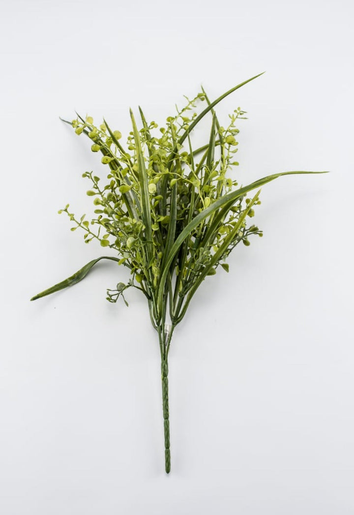 Mixed mini boxwood and grass bush - Greenery MarketArtificial Flora25784