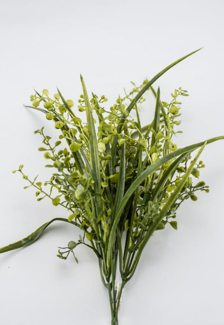 Mixed mini boxwood and grass bush - Greenery MarketArtificial Flora25784