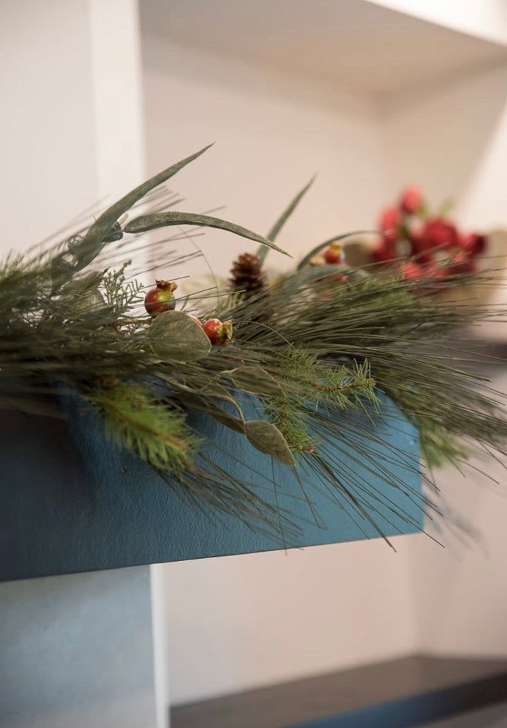 Mixed Pine and eucalyptus garland - Greenery Market26458