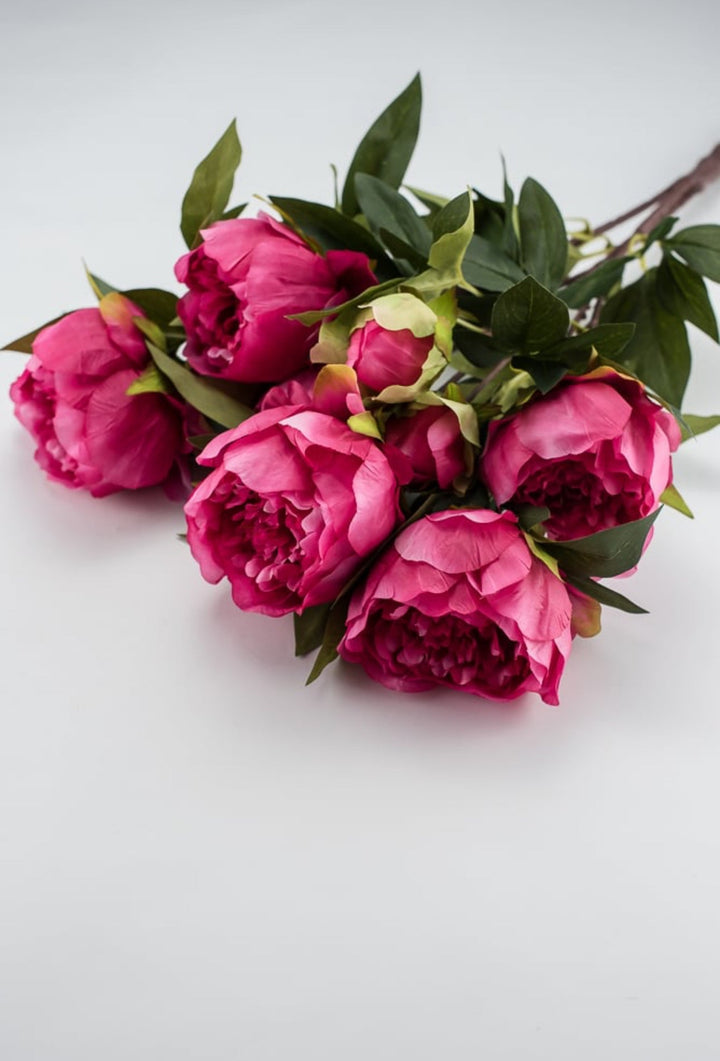 Pink Peony artificial flower bush - Greenery Marketartificial flowers25788
