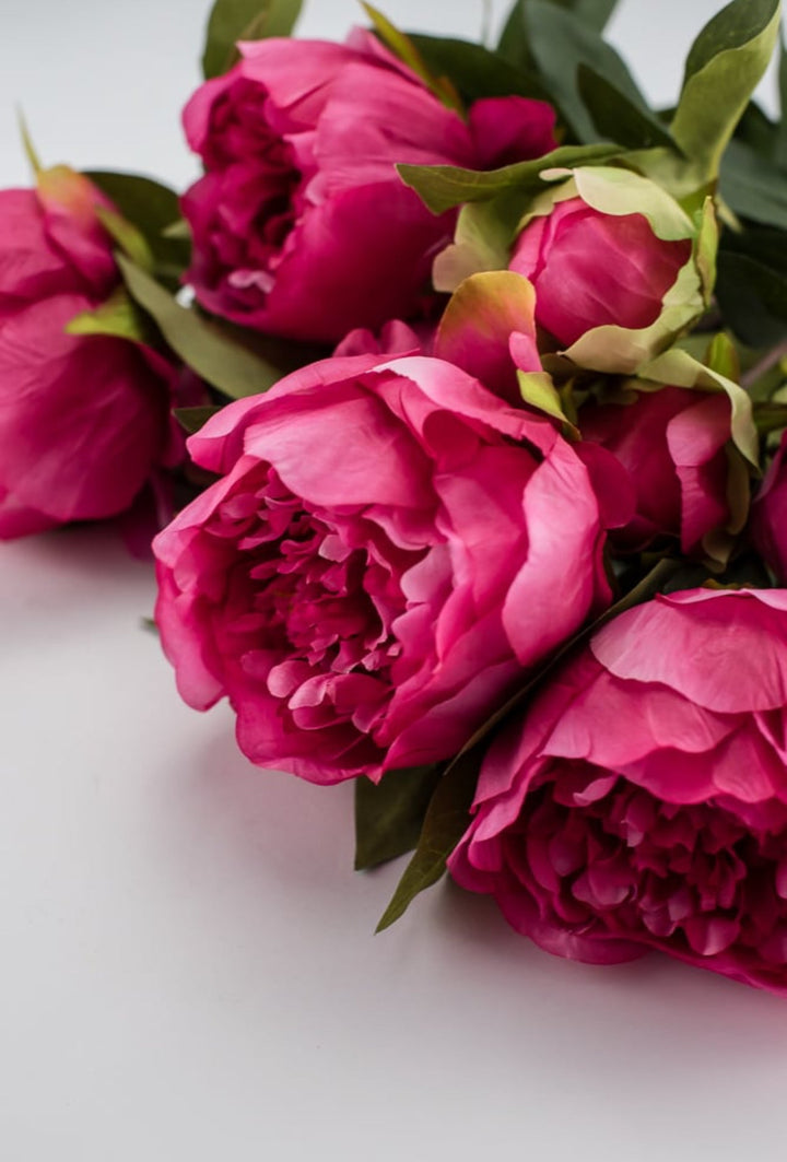 Pink Peony artificial flower bush - Greenery Marketartificial flowers25788
